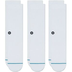 Stance Icon Socks 3 Pairs White UK 8.5-11.5 Men Stance Icon Socks 3 Pairs White UK 8.5-11.5 Men