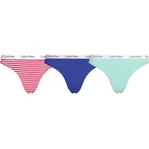 Calvin Klein Underwear Panties 3 Units Rainer Stripe / Royalty / Frosty Mint XS Women Calvin Klein Underwear Panties 3 Units Rainer Stripe / Royalty / Frosty Mint XS Women