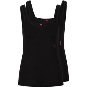 Hugo Boss 50469682 Sleeveless Base Layer 2 Units Black XL Women Hugo Boss 50469682 Sleeveless Base Layer 2 Units Black XL Women