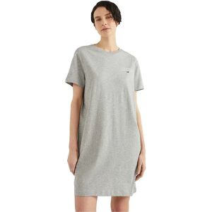 Tommy Hilfiger Uw0uw04526 Original Short Sleeve Dress Light Grey Heather XL Women Tommy Hilfiger Uw0uw04526 Original Short Sleeve Dress Light Grey Heather XL Women