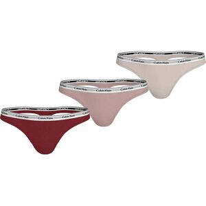 Calvin Klein 000qd5209e Thong 3 Units Syrah / Subdued / Prairie Peach L Women Calvin Klein 000qd5209e Thong 3 Units Syrah / Subdued / Prairie Peach L Women