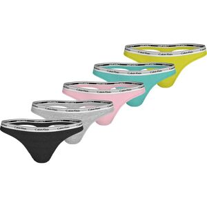 Calvin Klein Low-rise Thong 5 Units Blk / Gryhtr / Bf Pk / Lvly Tl / Kwl Lm S Women Calvin Klein Low-rise Thong 5 Units Blk / Gryhtr / Bf Pk / Lvly Tl / Kwl Lm S Women