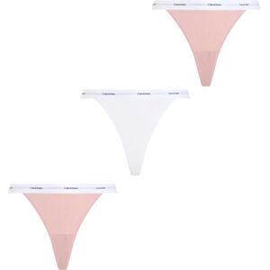 Calvin Klein String Panties 3 Units Subdued / White / Subdued XS Women Calvin Klein String Panties 3 Units Subdued / White / Subdued XS Women