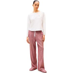 Tommy Hilfiger Uw0uw06154 Pyjama Ecru / Thin Stripe Rouge XS Women Tommy Hilfiger Uw0uw06154 Pyjama Ecru / Thin Stripe Rouge XS Women