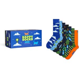 Happy Socks Seven Days Gift Set Crew Socks 7 Pairs Blue UK 4-7 Men,Women Happy Socks Seven Days Gift Set Crew Socks 7 Pairs Blue UK 4-7 Men,Women