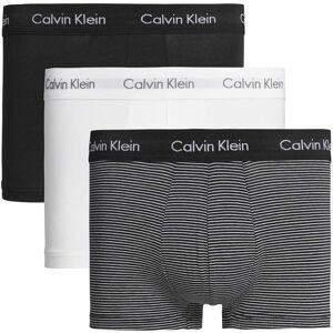 Calvin Klein Underwear Low Rise Boxers 3 Units Black And White Stripe M Men