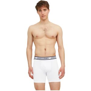 Jack & Jones Solid Plus Size Boxers 3 Units Light Grey Melange / White / Navy Blazer 6XL Men