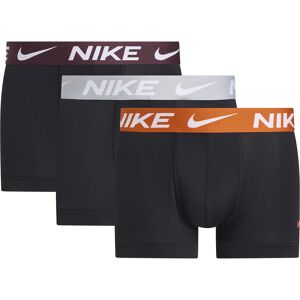Nike Dri-fit Es Trunk Boxers 3 Units Black / Campfire Orange / Wolf Grey / Burgundy Crush S Men
