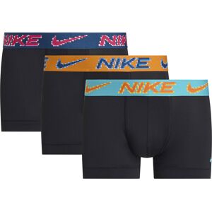 Nike Dri-fit Es Trunk Boxers 3 Units Black / Dusty Cactus / Bright Ceramic / Blue Force Pixt XL Men