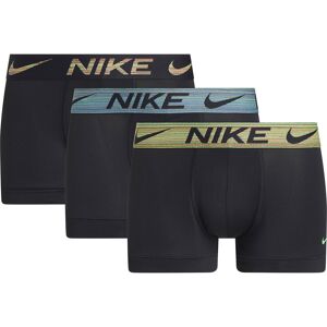 Nike Dri-fit Es Trunk Boxers 3 Units Black / Dusty Cactus / Green Strike / Black / Space Dye S Men