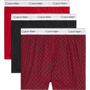 Calvin Klein Underwear Lv00nb4267 Boxers 3 Units Black / Seamless Emblem Dark Berry S Men