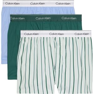 Calvin Klein Underwear Lv00nb4267 Boxers 3 Units Turf / Logo Split Stripe / Srout Green S Men