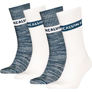 Calvin Klein 701235983 Crew Socks 4 Pairs Blue / White UK 5.5-10.5 Men
