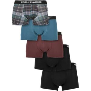 Urban Classics Organic Boxers 5 Units Plaid / Jasper / Cherry / Black S Men Urban Classics Organic Boxers 5 Units Plaid / Jasper / Cherry / Black S Men