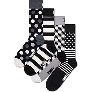Happy Socks Classic Black & Whites Gift Set Half Long Socks 4 Pairs Black UK 7.5-11.5 Men,Women Happy Socks Classic Black & Whites Gift Set Half Long Socks 4 Pairs Black UK 7.5-11.5 Men,Women
