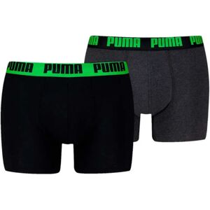 Puma Everyday Basic Boxers 2 Units Black / Green Pop M Men Puma Everyday Basic Boxers 2 Units Black / Green Pop M Men