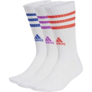 adidas Cushioned 3 Stripes Crew Socks 3 Pairs White / Semi Lucid Blue / Purple Burst / Bright Red EU 46-48 Men adidas Cushioned 3 Stripes Crew Socks 3 Pairs White / Semi Lucid Blue / Purple Burst / Bright Red EU 46-48 Men