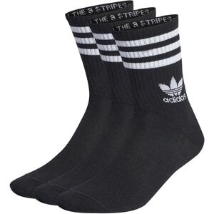 adidas Originals Mid Cut Crew Socks 3 Pairs Black EU 34-36 Men adidas Originals Mid Cut Crew Socks 3 Pairs Black EU 34-36 Men
