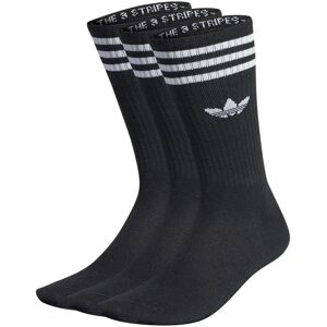 adidas Originals Solid Crew Socks 3 Pairs Black EU 40-42 Men adidas Originals Solid Crew Socks 3 Pairs Black EU 40-42 Men