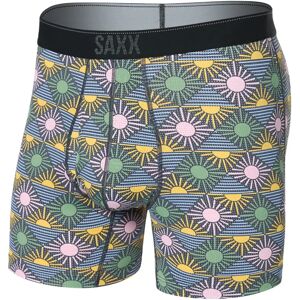 Saxx Underwear Quest Quick Dry Mesh Brief Fly Boxers Rise And Shine / Ebony L Men Saxx Underwear Quest Quick Dry Mesh Brief Fly Boxers Rise And Shine / Ebony L Men