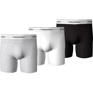 Calvin Klein Lv00nb4394 Boxers 3 Units Grey Heather / White / Black L Men Calvin Klein Lv00nb4394 Boxers 3 Units Grey Heather / White / Black L Men