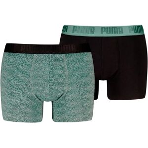 Puma Printeds Boxers 2 Units Dark Sage / Black XL Men Puma Printeds Boxers 2 Units Dark Sage / Black XL Men