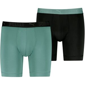 Puma Sport Microfiber Longs Boxers 2 Units Dark Sage / Black S Men Puma Sport Microfiber Longs Boxers 2 Units Dark Sage / Black S Men