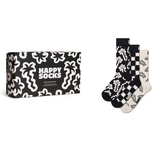 Happy Socks Black And White Gift Set Crew Socks 3 Pairs Black UK 7.5-11.5 Men,Women Happy Socks Black And White Gift Set Crew Socks 3 Pairs Black UK 7.5-11.5 Men,Women