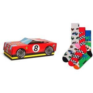 Happy Socks Top Racer Gift Set Crew Socks 3 Pairs Red UK 7.5-11.5 Men,Women Happy Socks Top Racer Gift Set Crew Socks 3 Pairs Red UK 7.5-11.5 Men,Women