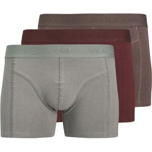 Jack & Jones Ordinary Boxers 3 Units Malt Ball / Marsala / Iron Gate M Men Jack & Jones Ordinary Boxers 3 Units Malt Ball / Marsala / Iron Gate M Men