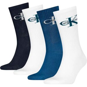 Calvin Klein 701235982 Crew Socks 4 Pairs Blue / White UK 5.5-10.5 Men Calvin Klein 701235982 Crew Socks 4 Pairs Blue / White UK 5.5-10.5 Men