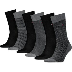 Tommy Hilfiger 701235373 Socks 6 Pairs Dark Grey Melange UK 9-11 Men Tommy Hilfiger 701235373 Socks 6 Pairs Dark Grey Melange UK 9-11 Men