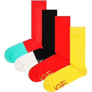 Happy Socks Solid Rib And Mixed Long Socks 4 Pairs Multicolor UK 4-7 Men Happy Socks Solid Rib And Mixed Long Socks 4 Pairs Multicolor UK 4-7 Men