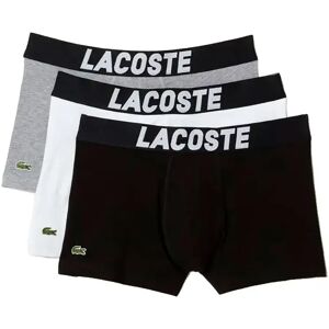 Lacoste 5h51150 Boxers 3 Units Black / White / Silver S Men Lacoste 5h51150 Boxers 3 Units Black / White / Silver S Men