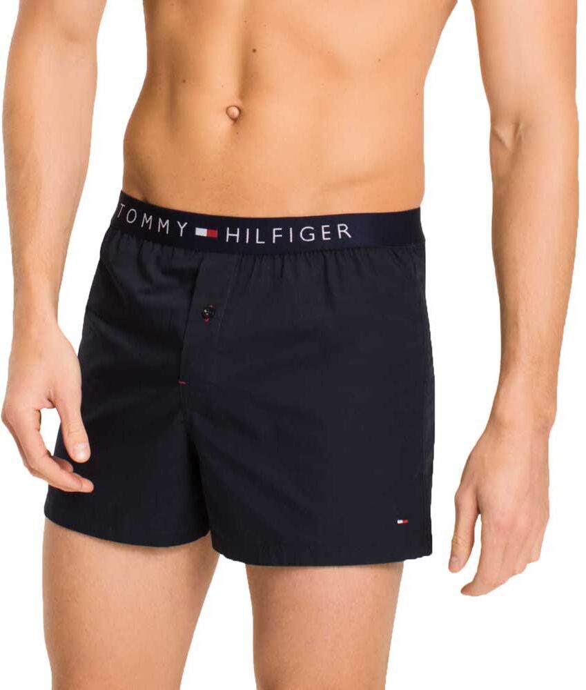 Tommy Hilfiger Cotton Woven Icon Boxers Navy Blazer-Pt S Men