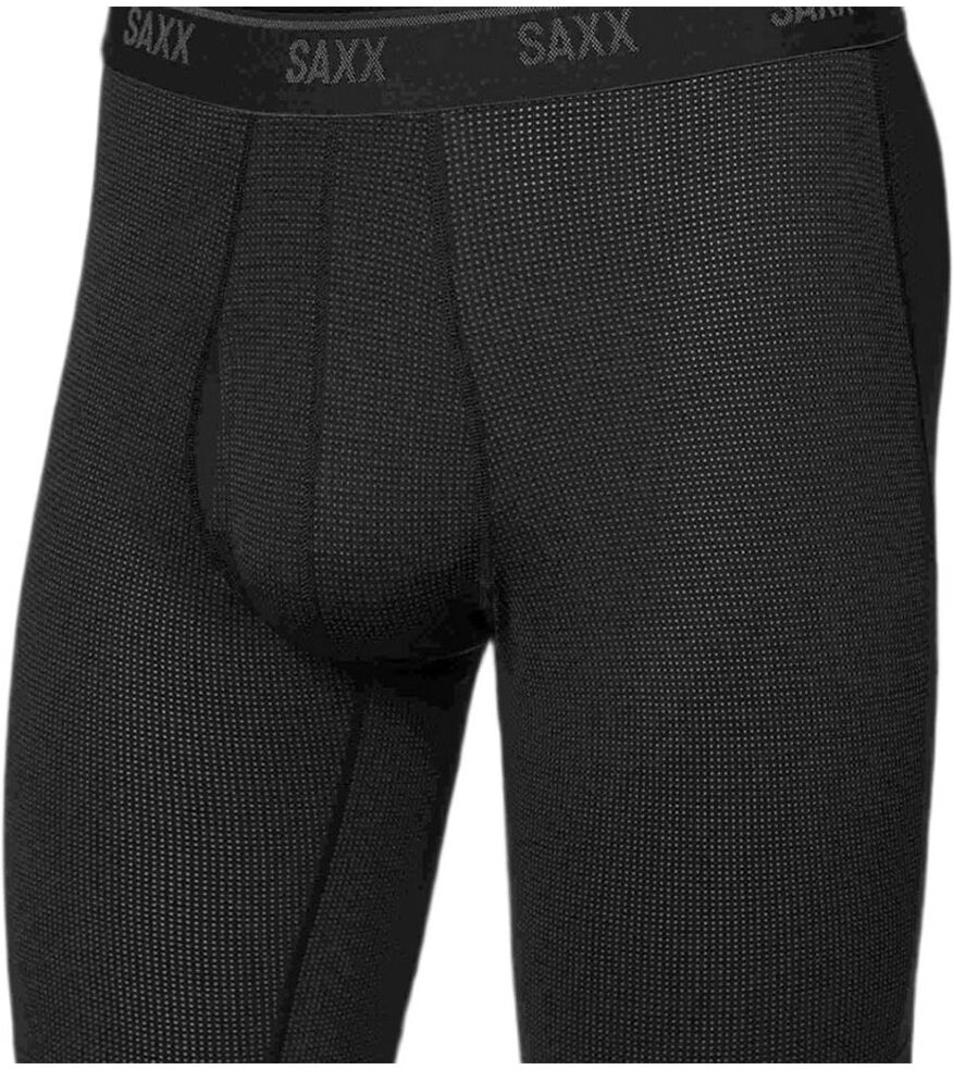 Saxx Underwear Quest Quick-dry Mesh Long Boxer Brief Fly Boxers Black S Men