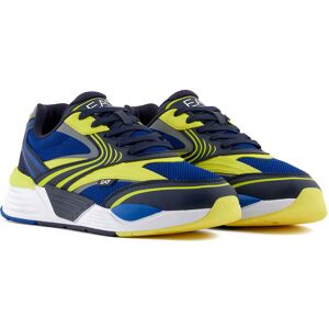 Ea7 Emporio Armani Ace Runner Pop Trainers Blue / Yellow F UK 10 Men,Women