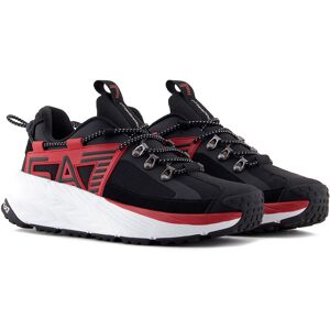 Ea7 Emporio Armani Crusher Sonic Rope Trainers Black / Whie / Red UK 7 Men,Women