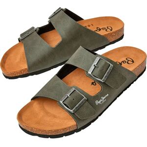 Pepe Jeans Bio Double Chicago Sandals Khaki Green UK 10 Men Pepe Jeans Bio Double Chicago Sandals Khaki Green UK 10 Men