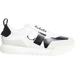 Calvin Klein Jeans Toothy Laceup Low Mix Trainers Bright White / Creamy White / Black UK 10 Men Calvin Klein Jeans Toothy Laceup Low Mix Trainers Bright White / Creamy White / Black UK 10 Men