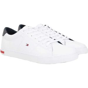 Tommy Hilfiger Essential Leather Detail Vulcanized Trainers White UK 10 Men Tommy Hilfiger Essential Leather Detail Vulcanized Trainers White UK 10 Men