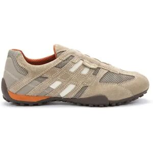 Geox U Snake Slip-on Shoes Beige / Orange UK 12.5 Men Geox U Snake Slip-on Shoes Beige / Orange UK 12.5 Men