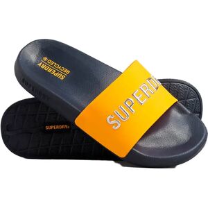 Superdry Code Logo Vegan Slides Eclipse Navy / Saffron Yellow / Metallic Silver UK 8-9 Men Superdry Code Logo Vegan Slides Eclipse Navy / Saffron Yellow / Metallic Silver UK 8-9 Men
