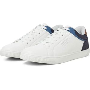 Jack & Jones Dan Trainers Bright White / Detail Navy Blazer/Coronet Blue UK 10 Men Jack & Jones Dan Trainers Bright White / Detail Navy Blazer/Coronet Blue UK 10 Men