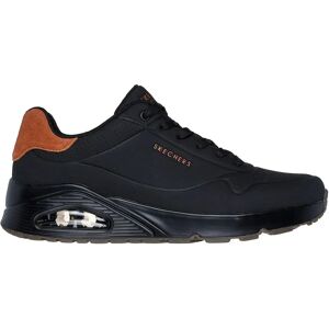 Skechers Uno Trainers Black Durabuck / Chestnut Suede / Mesh Trim UK 9 Men Skechers Uno Trainers Black Durabuck / Chestnut Suede / Mesh Trim UK 9 Men