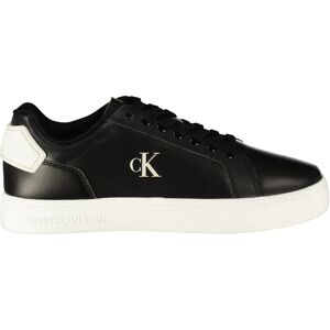 Calvin Klein Jeans Rome Classic Leather Trainers Black / Bright White UK 10.5 Men Calvin Klein Jeans Rome Classic Leather Trainers Black / Bright White UK 10.5 Men