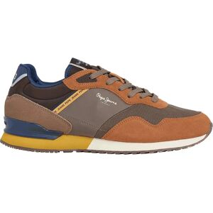 Pepe Jeans London Brick Trainers Tobacco Brown UK 10 Men Pepe Jeans London Brick Trainers Tobacco Brown UK 10 Men