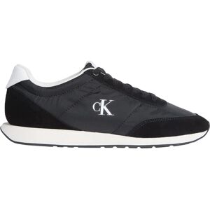 Calvin Klein Footwear Retro Runner Ess Trainers Black / Bright White UK 7 Men Calvin Klein Footwear Retro Runner Ess Trainers Black / Bright White UK 7 Men