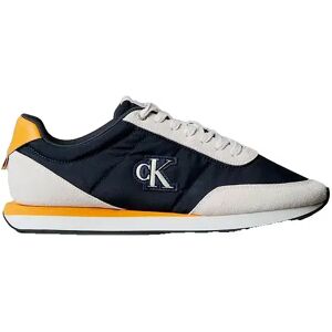 Calvin Klein Footwear Retro Runner Ess Trainers Vaporous White / Casual Blue / Cooling UK 6.5 Men Calvin Klein Footwear Retro Runner Ess Trainers Vaporous White / Casual Blue / Cooling UK 6.5 Men
