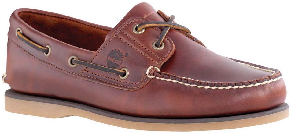 Timberland Classic Wide Boat Shoes Medium Brown Smooth UK 7 Men